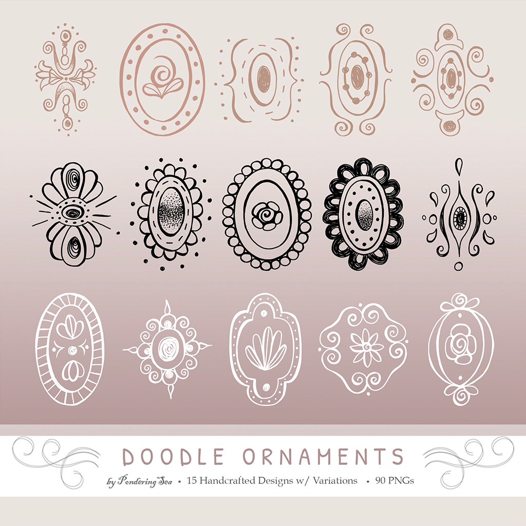 Decorative ornaments clipart